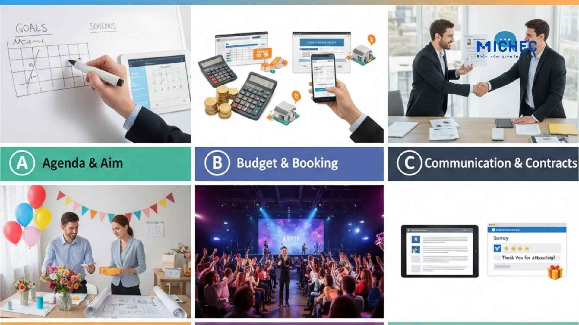 Cách quản lý sự kiện hiệu quả từ A–Z cho doanh nghiệp và khách sạn