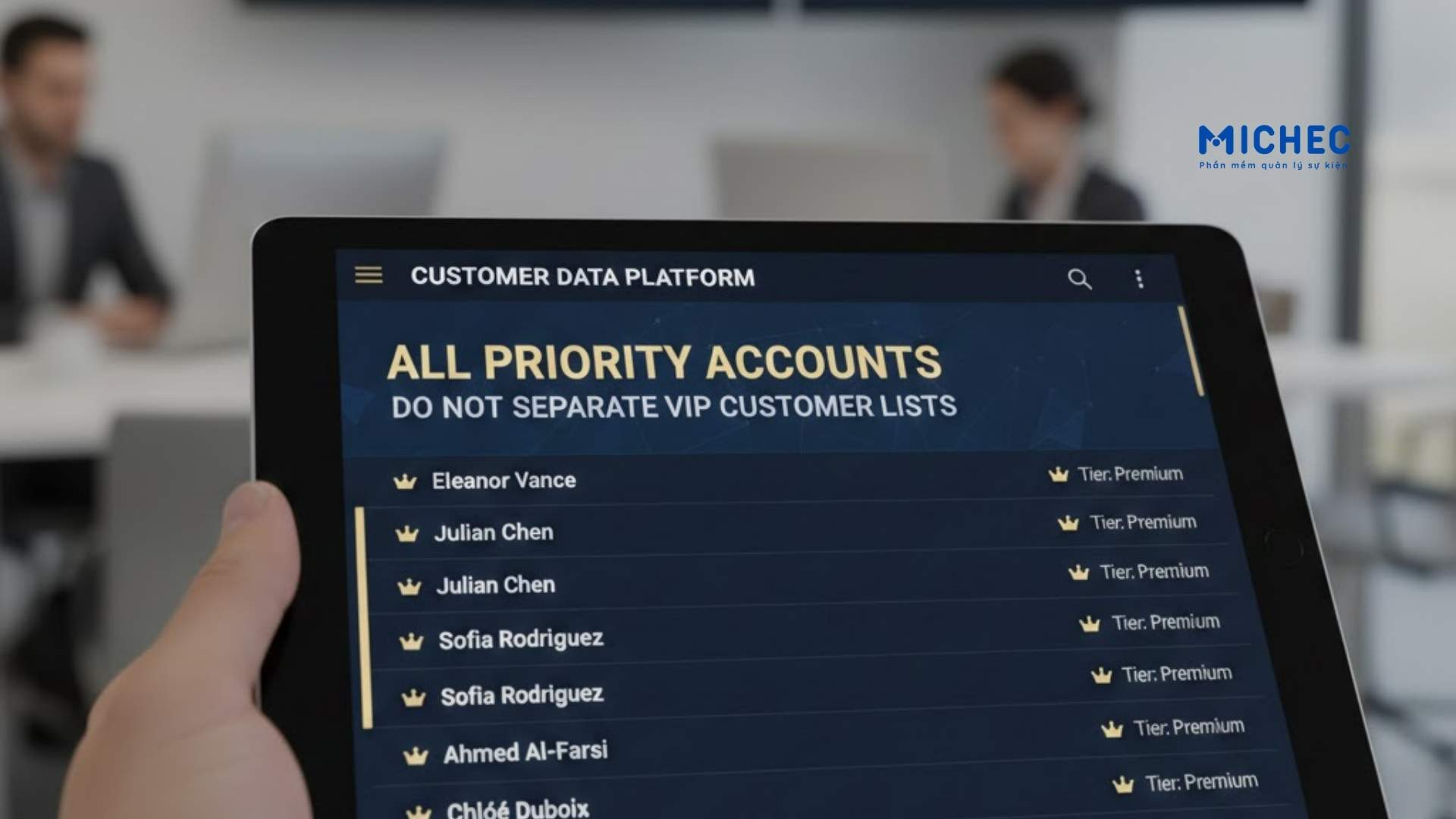 Không Tách Danh Sách Vip Riêng