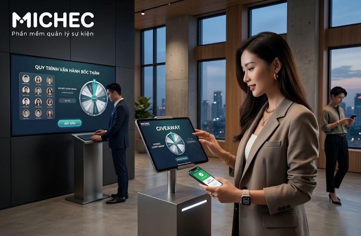 Quy Trình Vận Hành Bốc Thăm Trúng Thưởng Không Giấy Trên Nền Tảng Michec