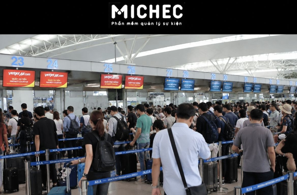 Tình Trạng ùn Tắc Tại Quầy Check In