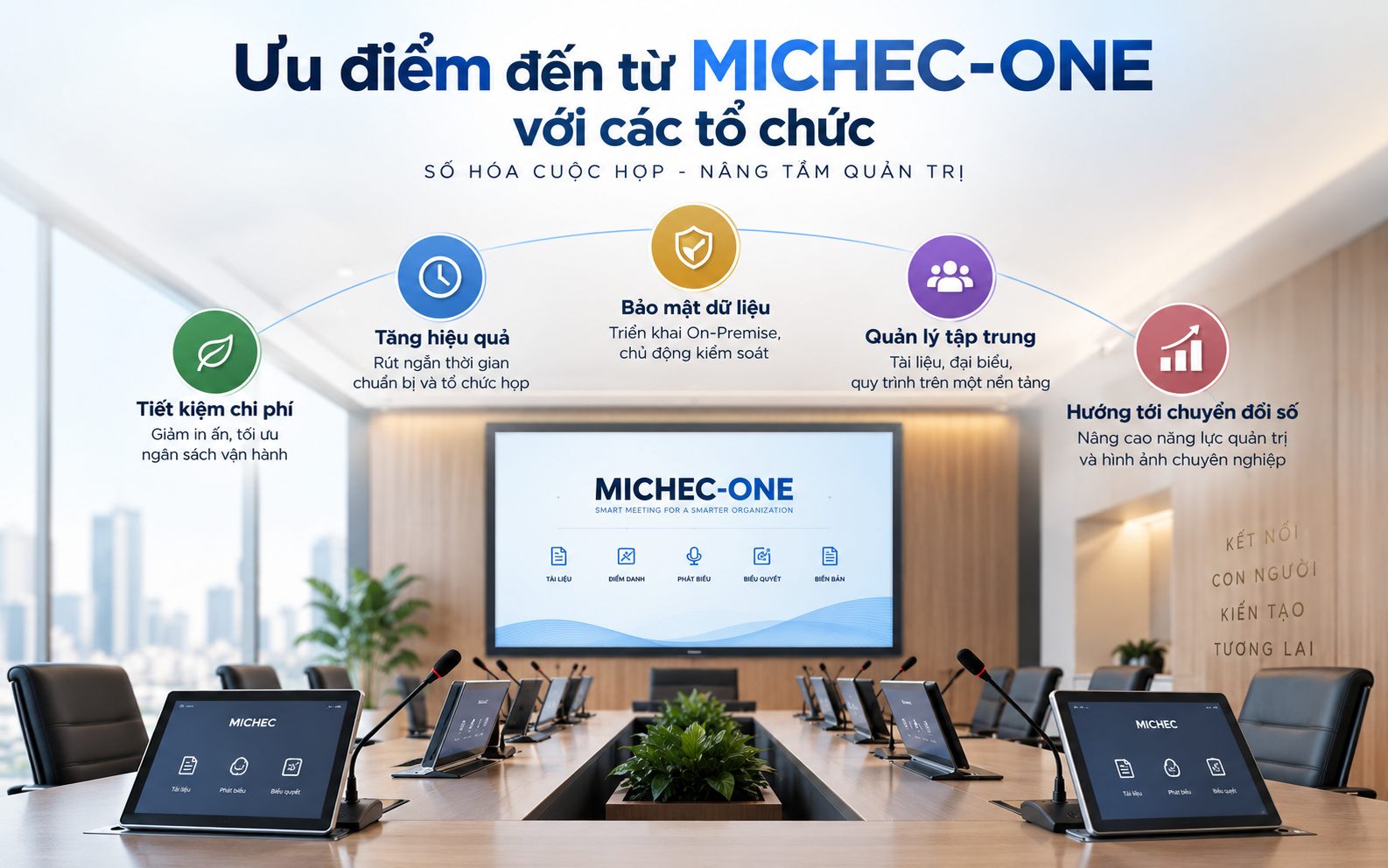 Ưu Điểm Của Ứng Dụng Phòng Họp Không Giấy MICHEC-ONE 