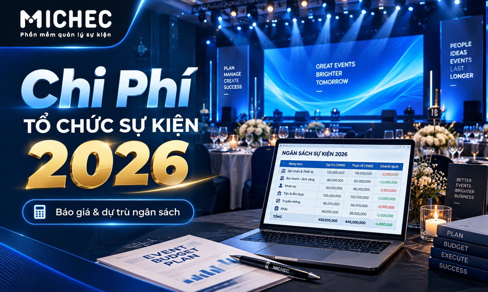 Chi Phí Tổ Chức Sự Kiện 2026: Báo Giá & Cách Dự Trù Ngân Sách